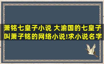 萧铭七皇子小说 大渝国的七皇子叫萧子铭的网络小说!求小说名字!